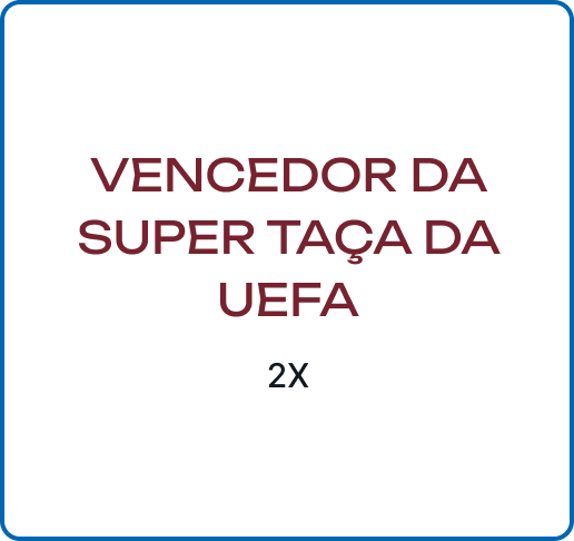 2x Campeão da Super Taça da UEFA